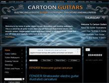 Tablet Screenshot of cartoon-guitars.com